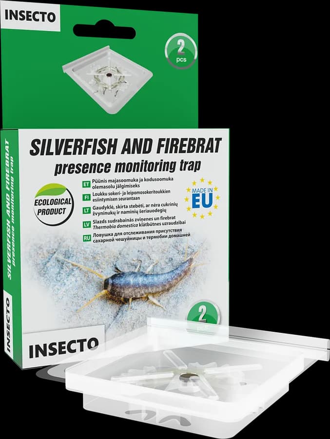 Silverfish glue traps (2 pack)